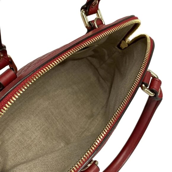 Auth GUCCI Micro Guccissima 449654 Red Leather - Handbag - Picture 16 of 16